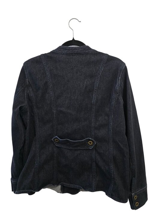 Coldwater Creek Double-Breasted Denim Jacket Womens M  Dark Wash - Picture 5 of 10